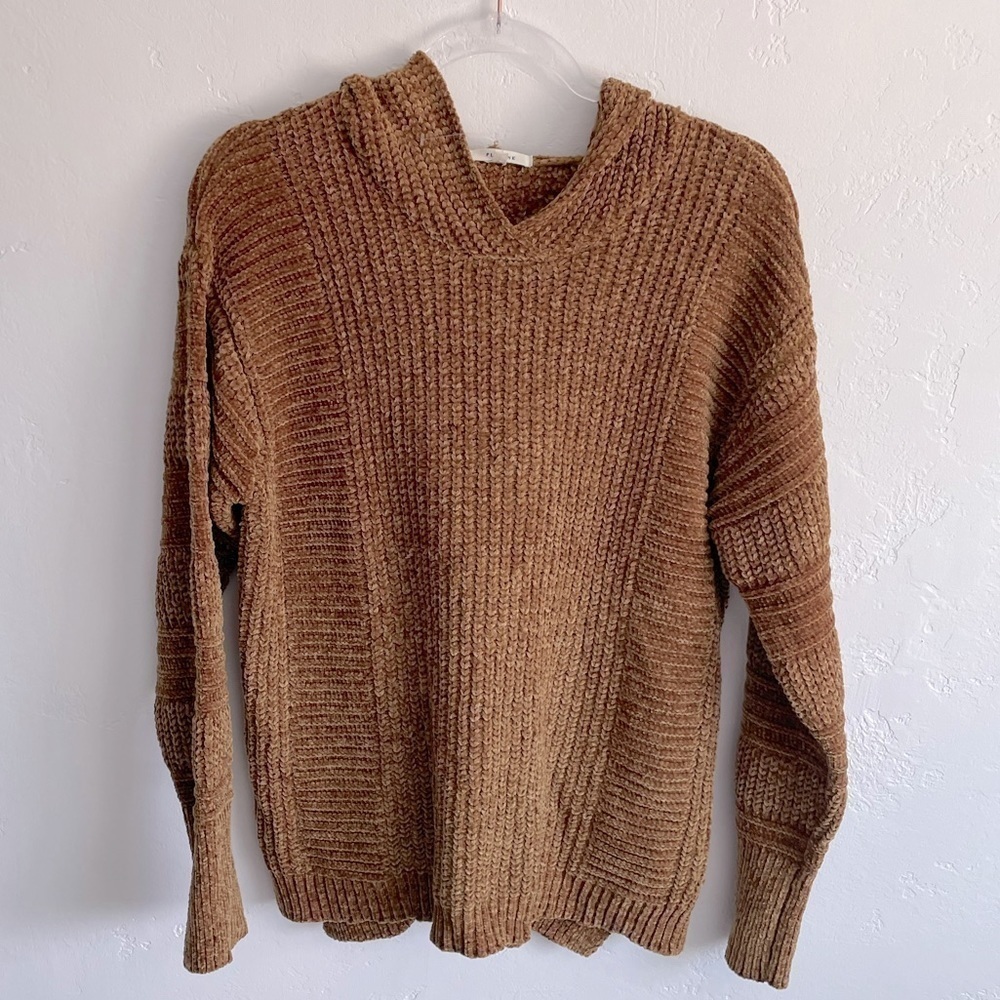 Pleione hooded pullover chenille sweater NWOT small from Nordstrom
